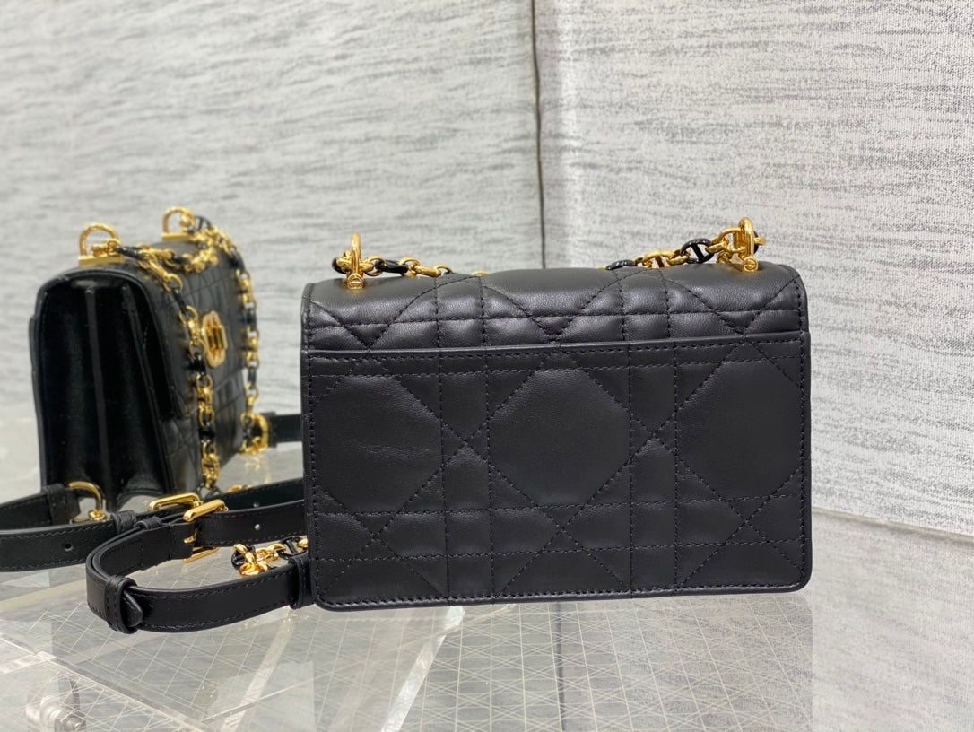 Dior Miss Caro Bag Macrocannage Lambskin Bag - 19 x 13 x 5.5 cm
