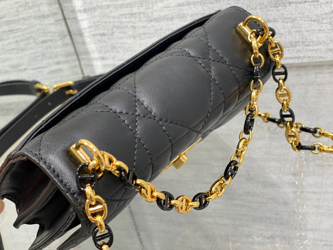 Dior Miss Caro Bag Macrocannage Lambskin Bag - 19 x 13 x 5.5 cm